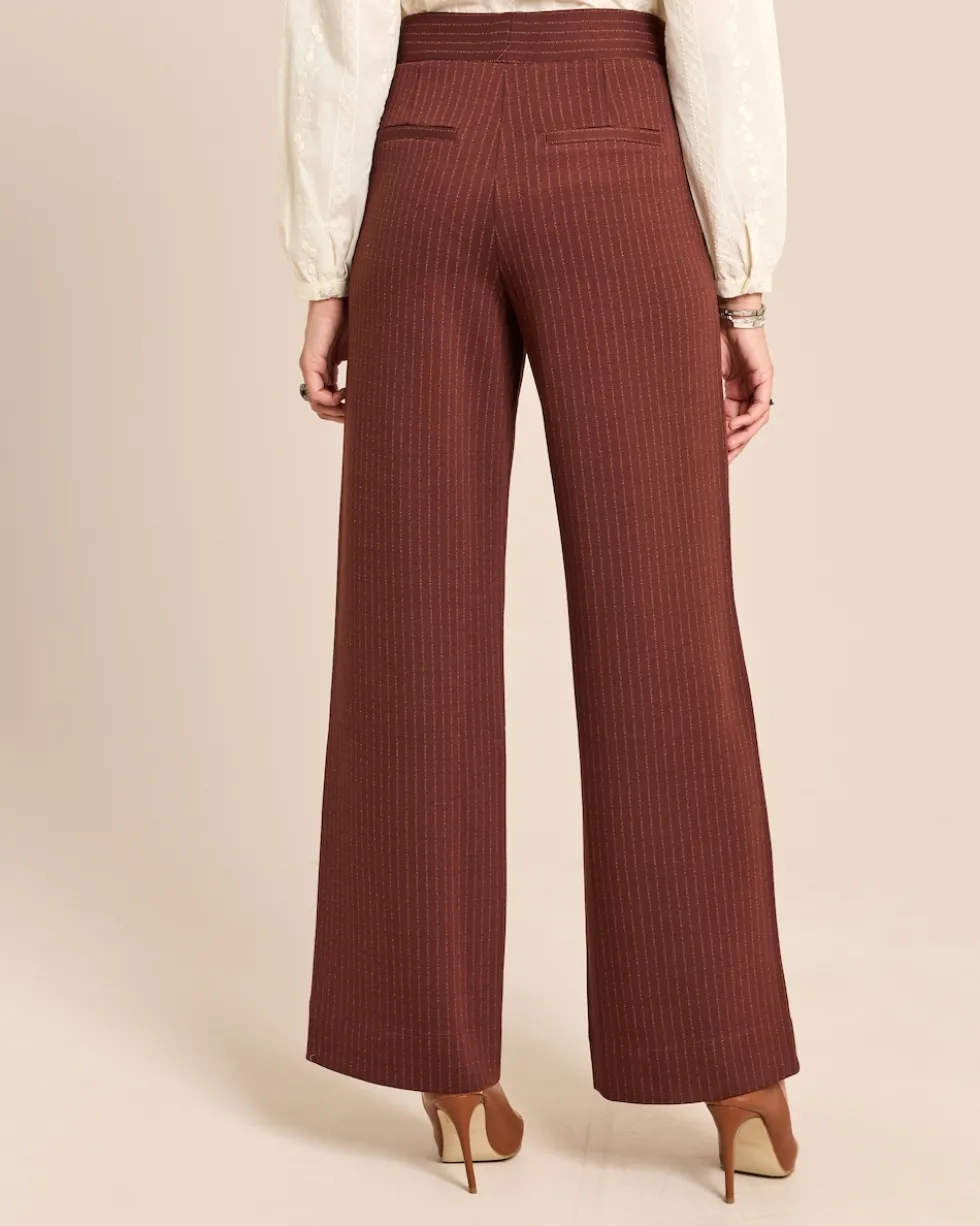 Marlenehose mit Nadelstreifen