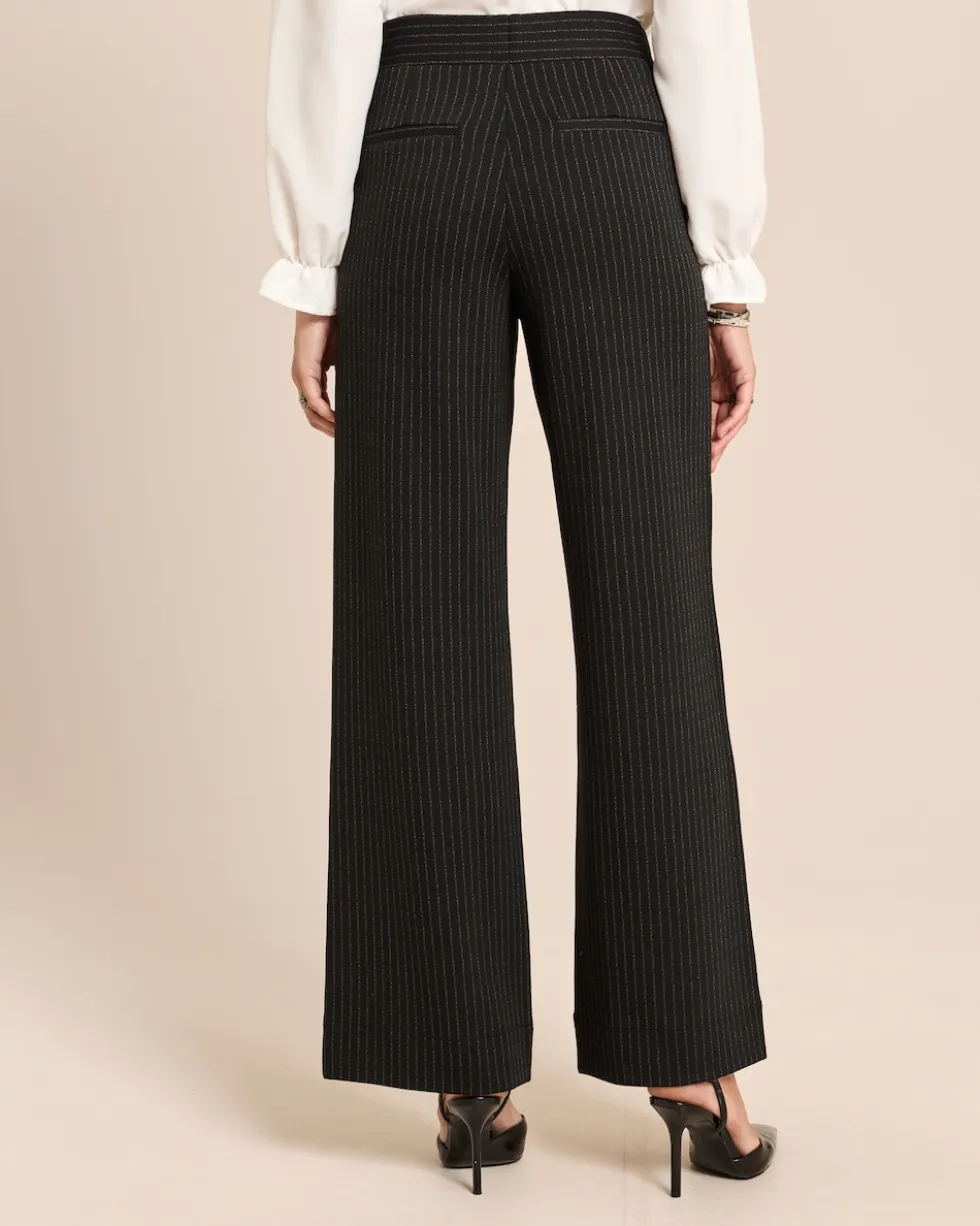 Marlenehose mit Nadelstreifen