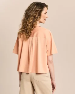 Modalstretch Bluse kurzarm