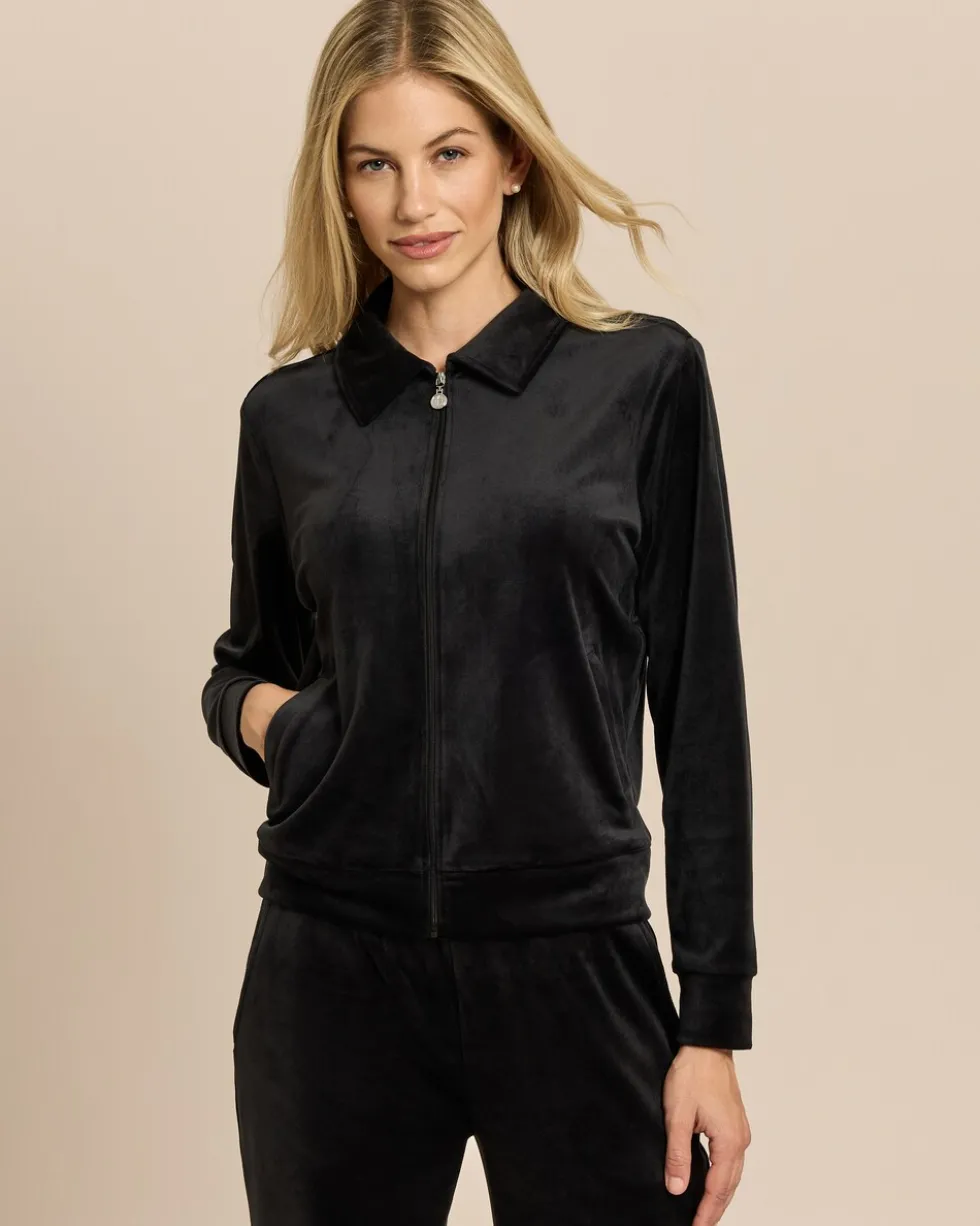 Nickijacke mit Logostickerei