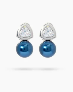 Ohrclipstecker mit MK-Perle 12 mm & Zirkonia