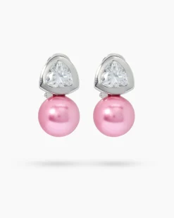 Ohrclipstecker mit MK-Perle 12 mm & Zirkonia