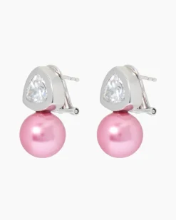 Ohrclipstecker mit MK-Perle 12 mm & Zirkonia