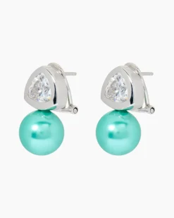 Ohrclipstecker mit MK-Perle 12 mm & Zirkonia