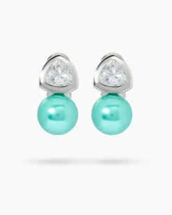 Ohrclipstecker mit MK-Perle 12 mm & Zirkonia