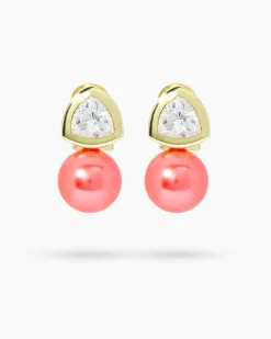 Ohrclipstecker mit MK-Perle 12 mm & Zirkonia
