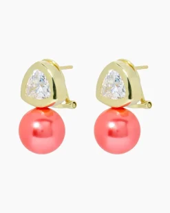 Ohrclipstecker mit MK-Perle 12 mm & Zirkonia