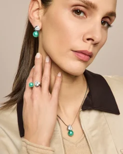 Ohrclipstecker mit MK-Perle 12 mm & Zirkonia