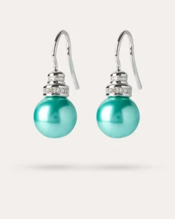 Ohrhaken MK-Perlen 10 mm & Zirkonia