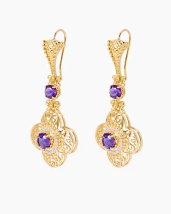 Ohrhänger mit Amethyst