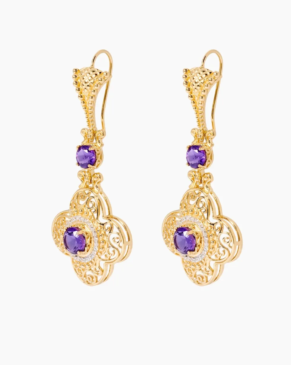 Ohrhänger mit Amethyst