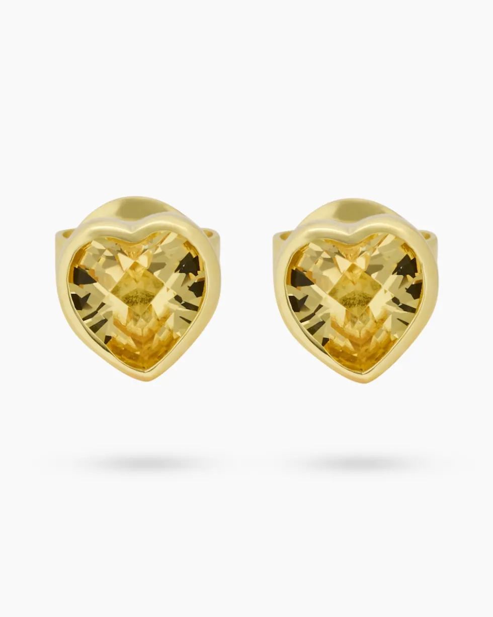Ohrstecker "Herz" mit Zirkonia