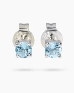 Ohrstecker mit Santa Maria Aquamarin
