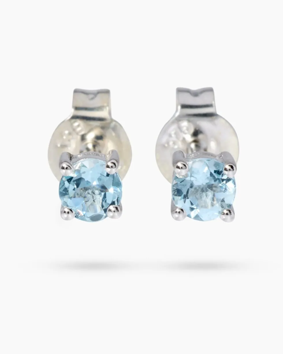 Ohrstecker mit Santa Maria Aquamarin