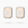 Ohrstecker mit äthiopischem Opal & Zirkon