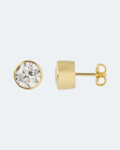 Ohrstecker-Set mit Zirkonia, 2 Paar