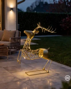 Outdoor LED-Figur Hirsch