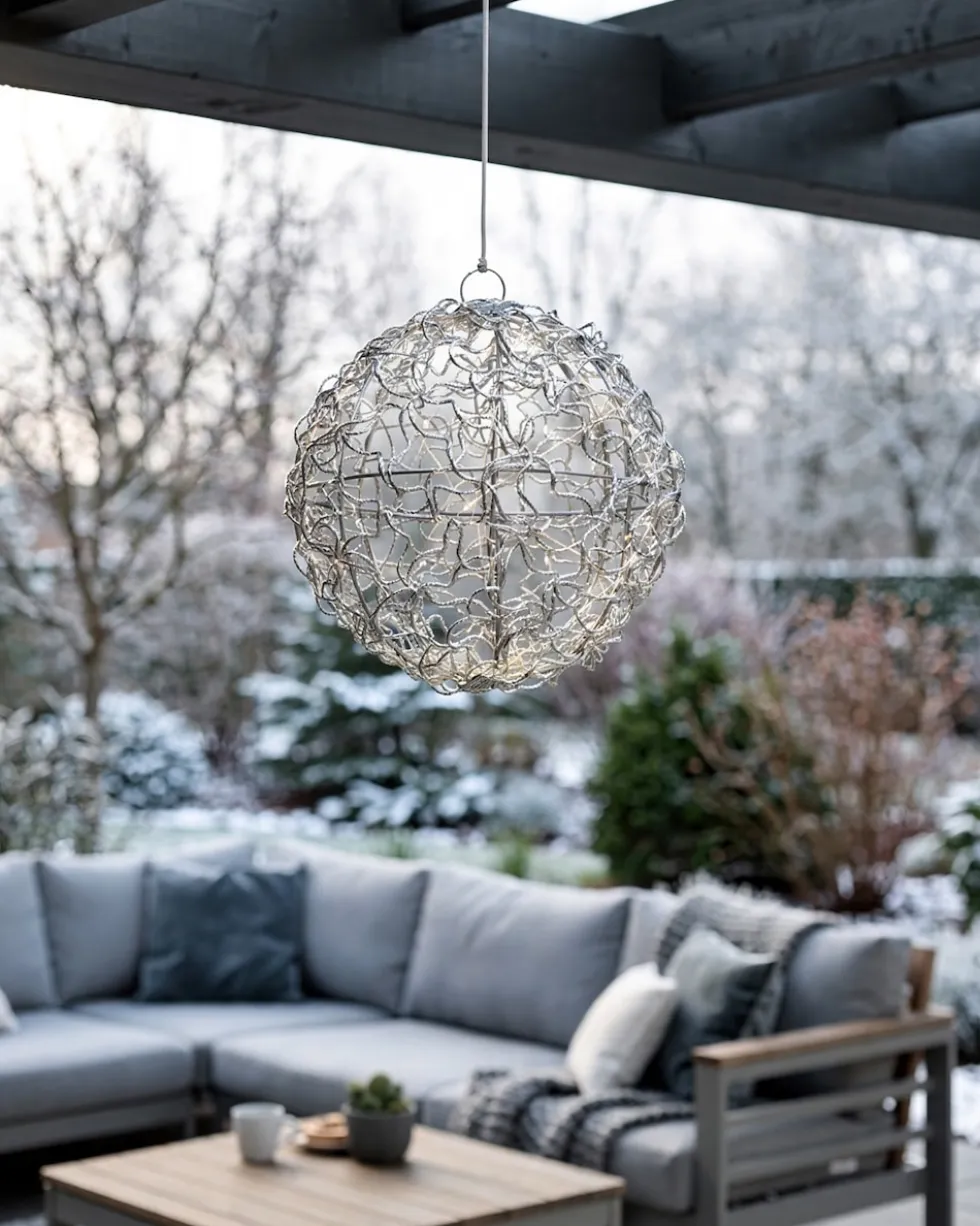 Outdoor LED-Kugel "Draht"