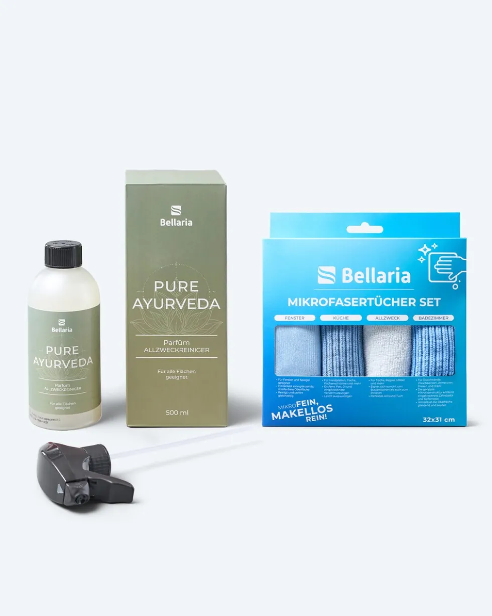Parfüm-Reiniger + Mikrofasertücher, 5tlg.