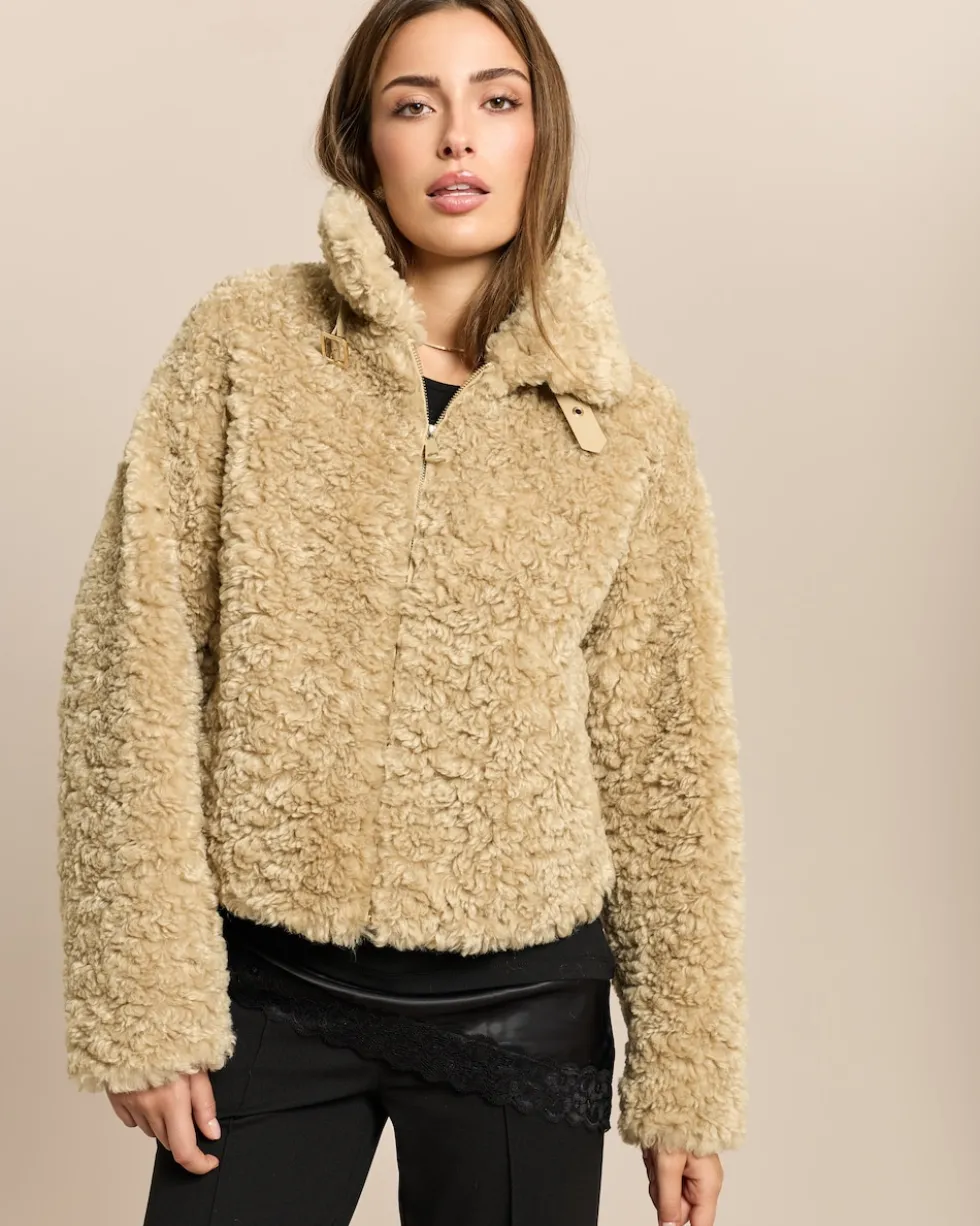 Persianer-Pelzimitat Jacke