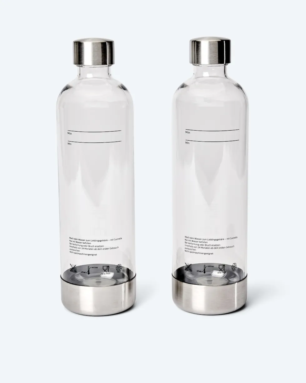 PET-Wasserflasche, 2er-Set