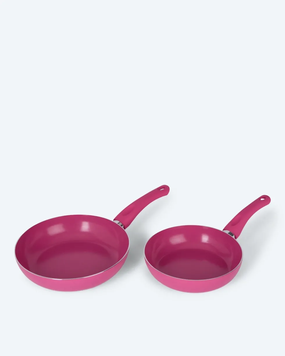 Pfanne + Glasdeckel, 2tlg.