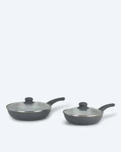 Pfanne + Glasdeckel, 2tlg.
