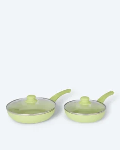 Pfanne + Glasdeckel, 2tlg.