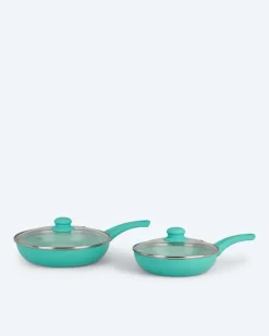 Pfanne + Glasdeckel, 2tlg.