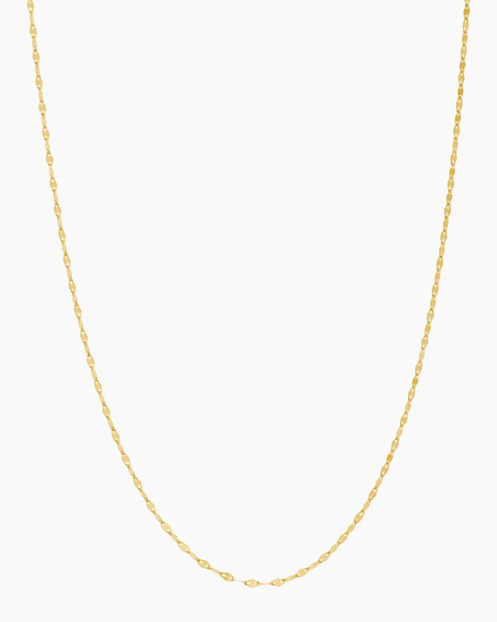 Plättchenkette aus Gold 750