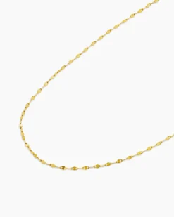 Plättchenkette aus Gold 750