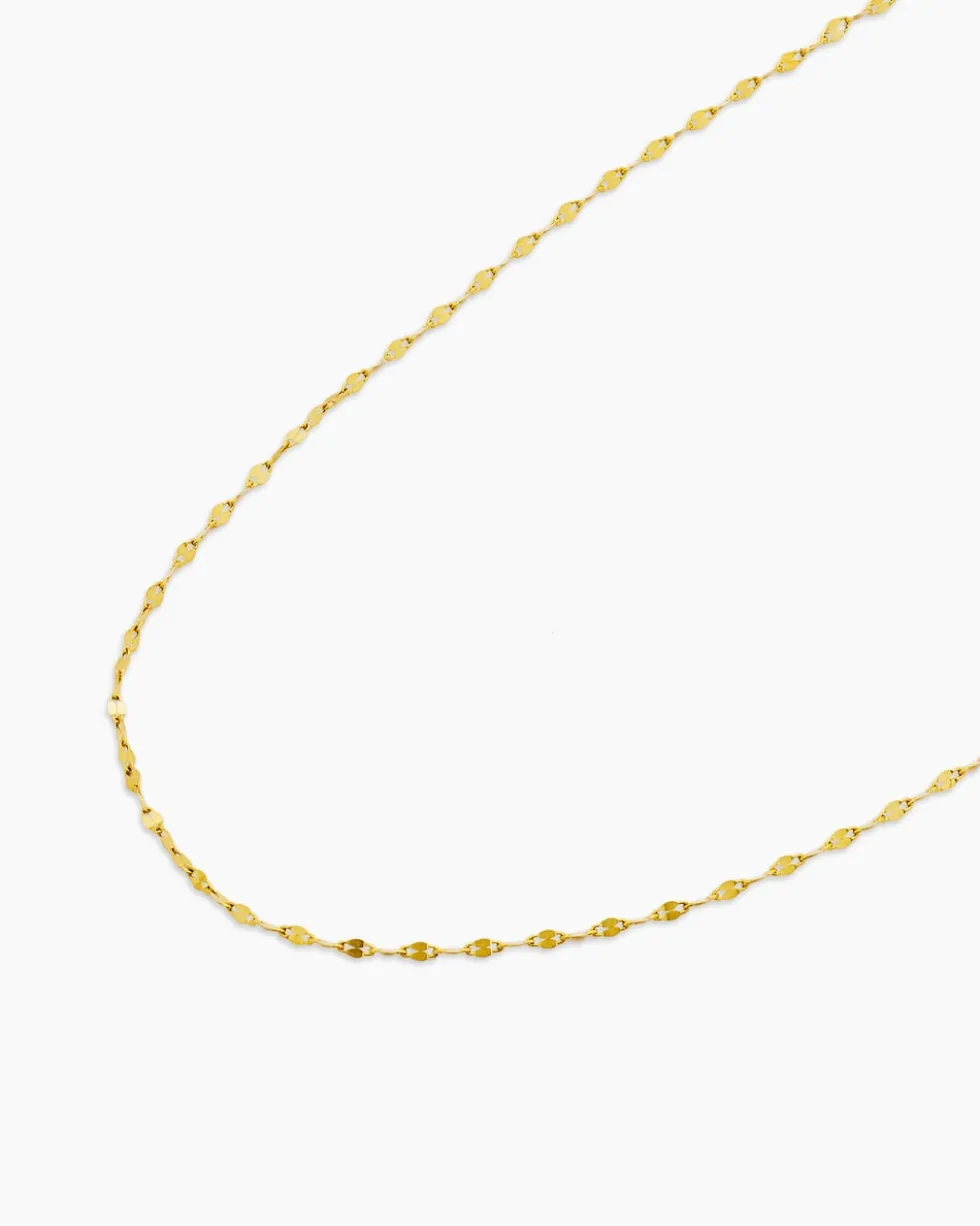 Plättchenkette aus Gold 750