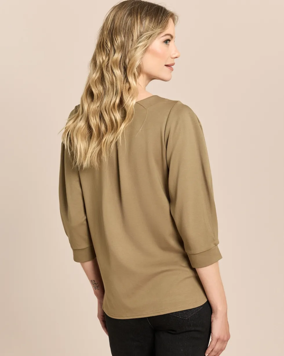 Ponte Shirt mit 3/4-Ärmel