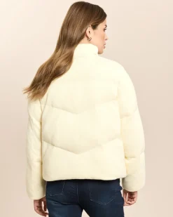 Pufferjacke in Cord-Optik