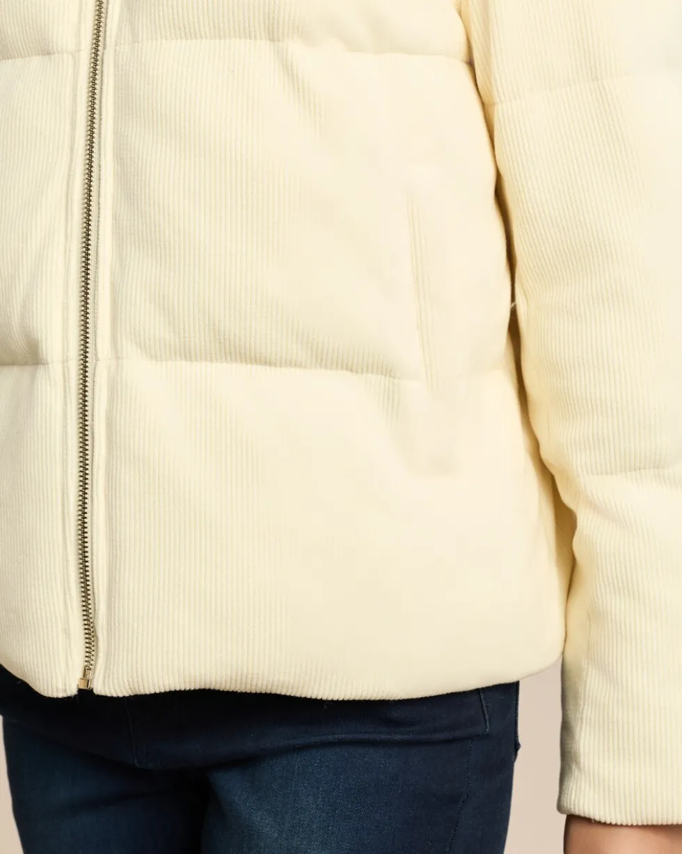 Pufferjacke in Cord-Optik