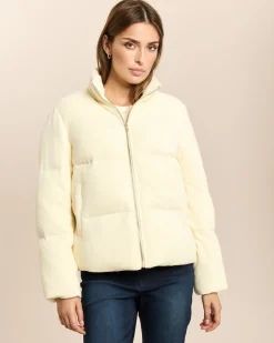 Pufferjacke in Cord-Optik