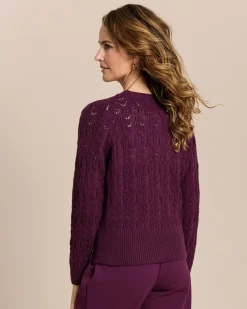 Pullover aus Ajourstrick
