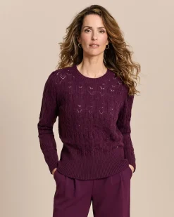 Pullover aus Ajourstrick