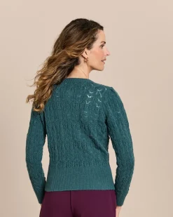 Pullover aus Ajourstrick