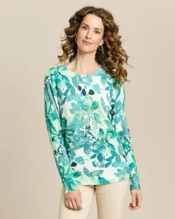 Pullover bedruckt mit Pailletten