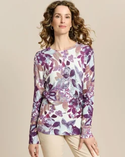 Pullover bedruckt mit Pailletten