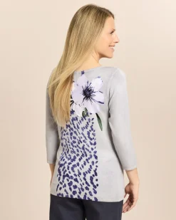 Pullover Blumen-Leo Mix