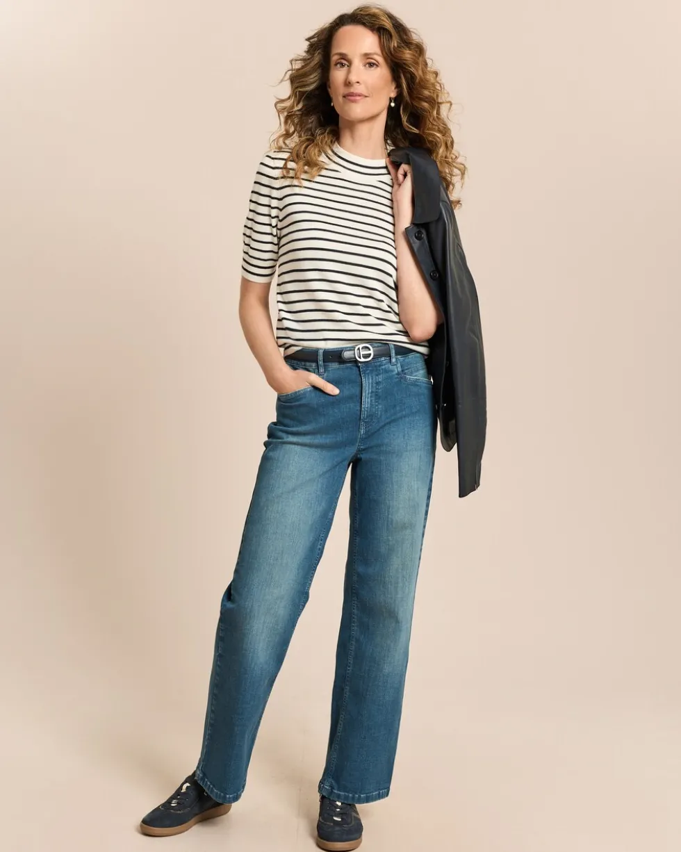 Pullover kurzarm gestreift