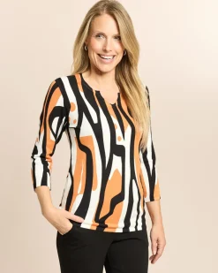 Pullover mit abstraktem Print