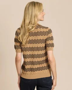 Pullover mit Ajour-Wellen-Muster
