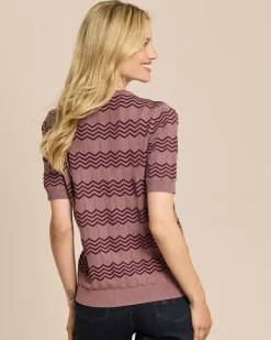 Pullover mit Ajour-Wellen-Muster