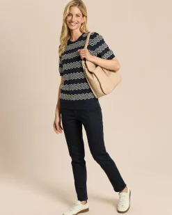 Pullover mit Ajour-Wellen-Muster