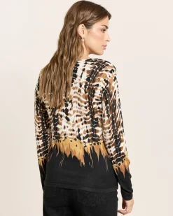 Pullover mit Alloverdruck