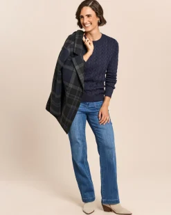 Pullover mit Allover-Zopfmuster