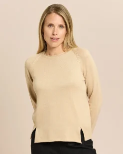 Pullover mit angeschnittenem Stehkragen
